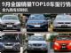 购车好时机 9月全国销量前十车型行情盘点