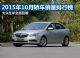 大众在华全面回暖 2015年10月轿车销量排行榜