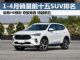 1-4月汽车销量排行榜 销量前十五SUV排名