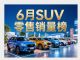 6月SUV零售销量排行榜完整版 29款车破万 6月SUV零售销量排行榜完整版 29款车破万