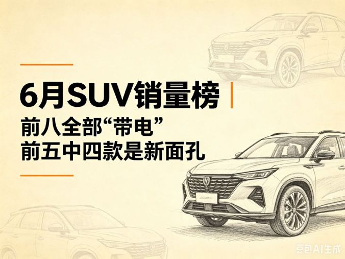 6月SUV销量榜：26款车破万，零跑A10亚军