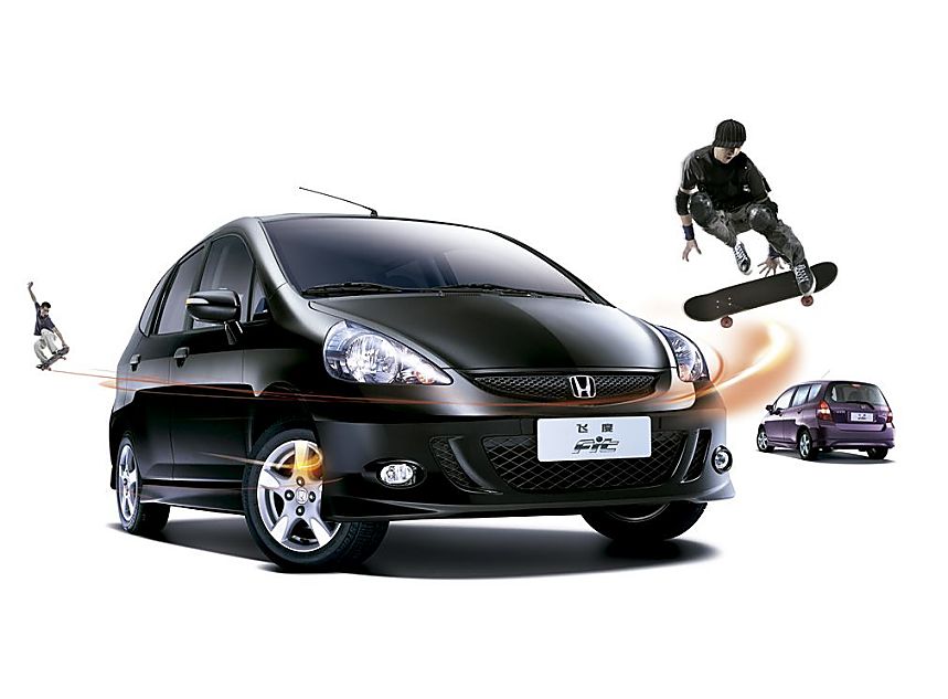 图为新飞度外观及细节