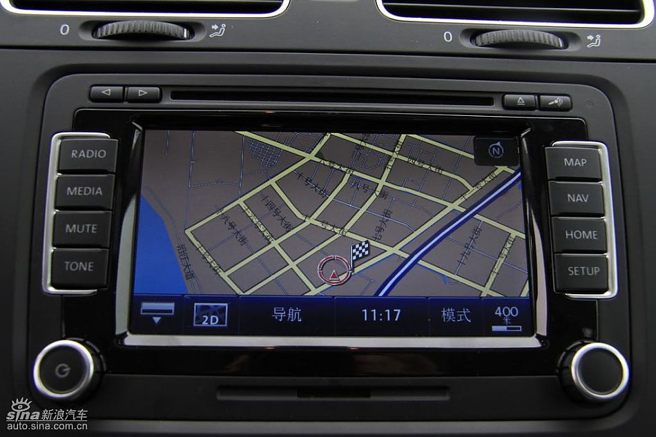 一汽大众新高尔夫内饰实拍图