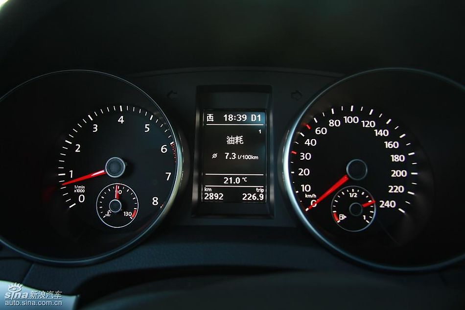 一汽大众全新高尔夫6实拍图内饰