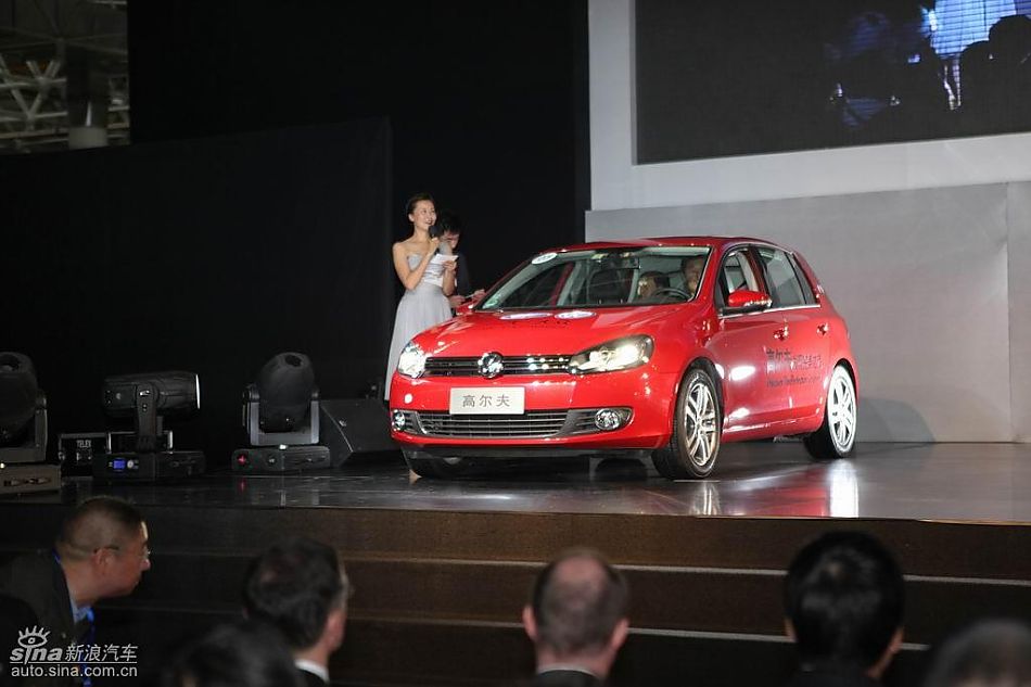 第六代高尔夫上市现场新车亮相