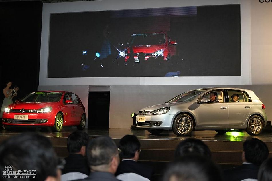 第六代高尔夫上市现场新车亮相