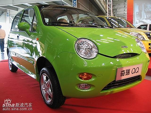 现场奇瑞QQ展车
