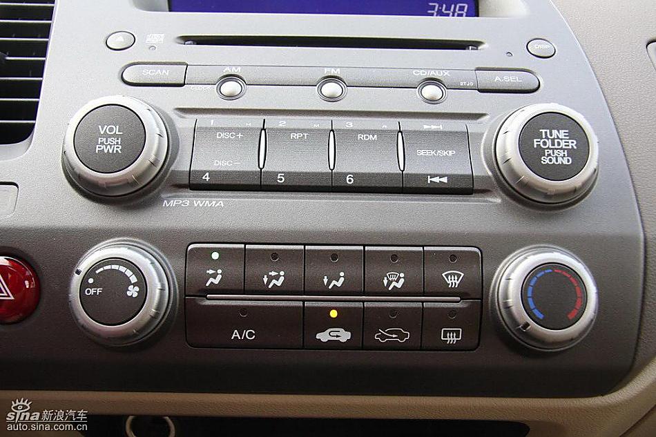 东风本田新思域试驾实拍图内饰