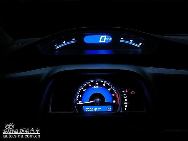 全新CIVIC蓝色仪表盘