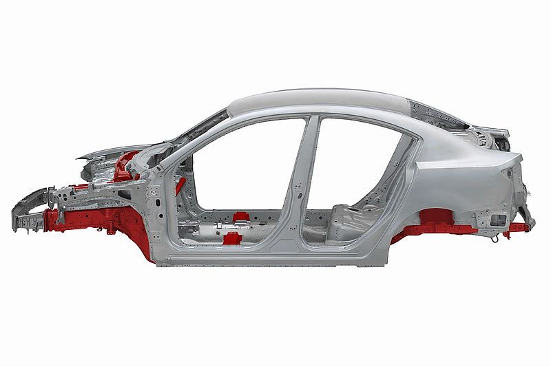 车身骨架及吸能区