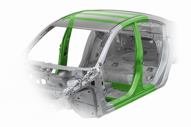 车身骨架及吸能区