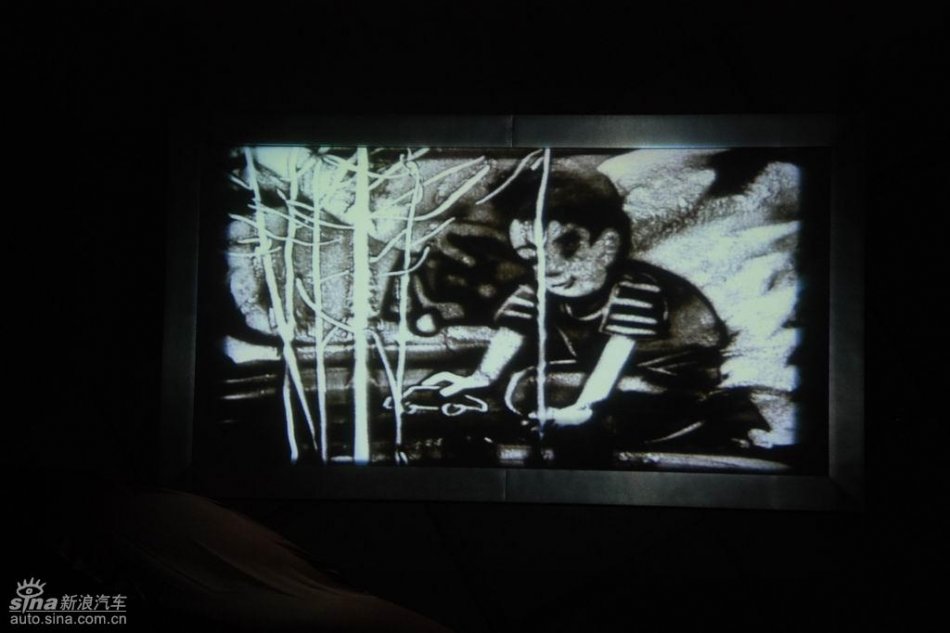 长安马自达两款新车型上市发布现场沙画表演