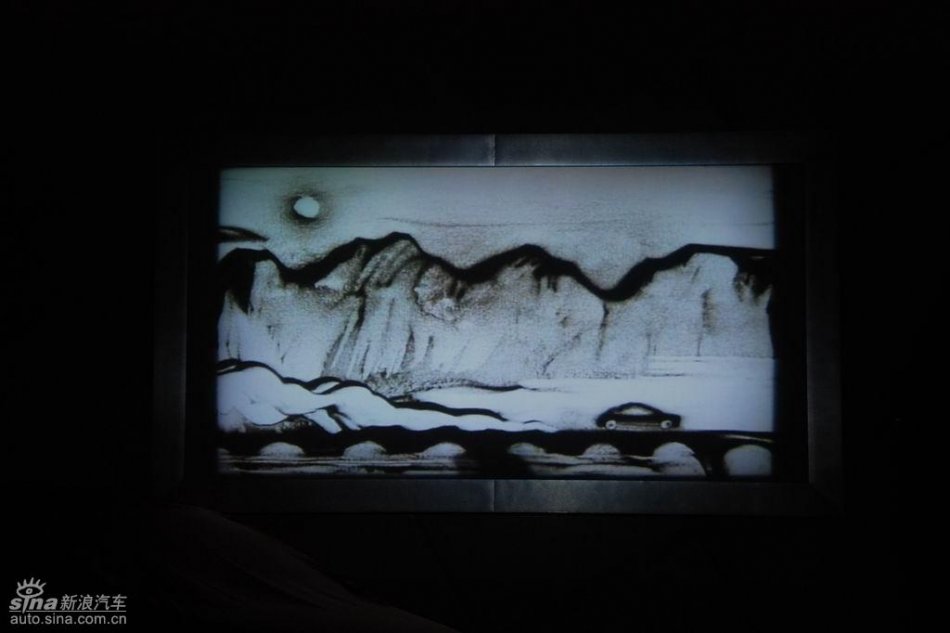 长安马自达两款新车型上市发布现场沙画表演