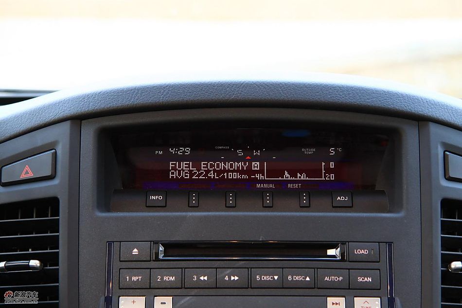 进口三菱帕杰罗内饰实拍图