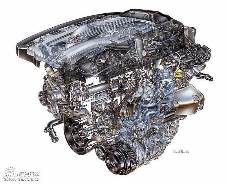 08款凯迪拉克CTS发动机