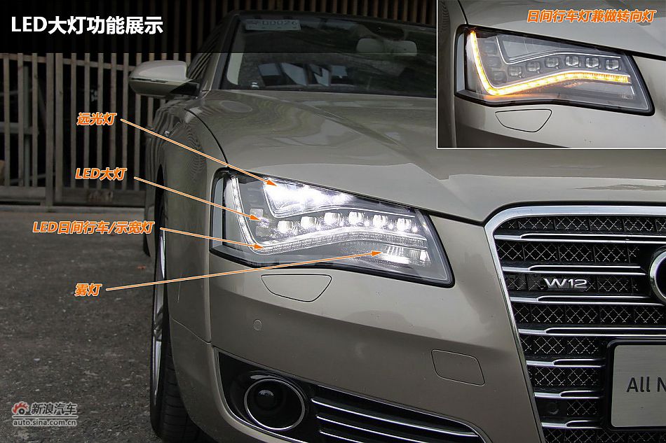 新浪汽车图解奥迪A8L W12