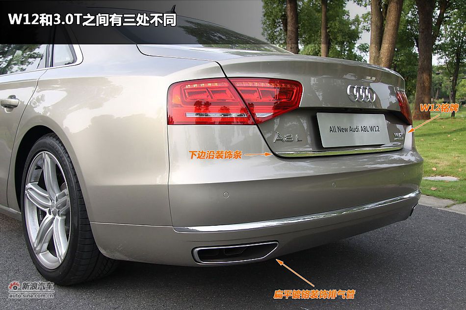 新浪汽车图解奥迪A8L W12