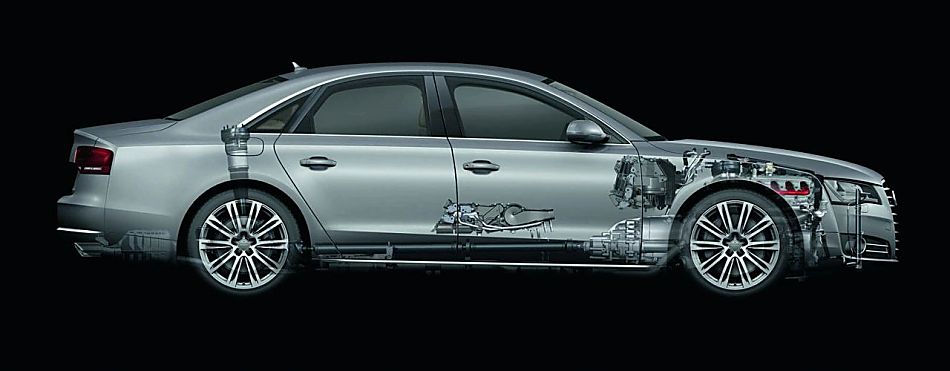 2011奥迪A8结构图片