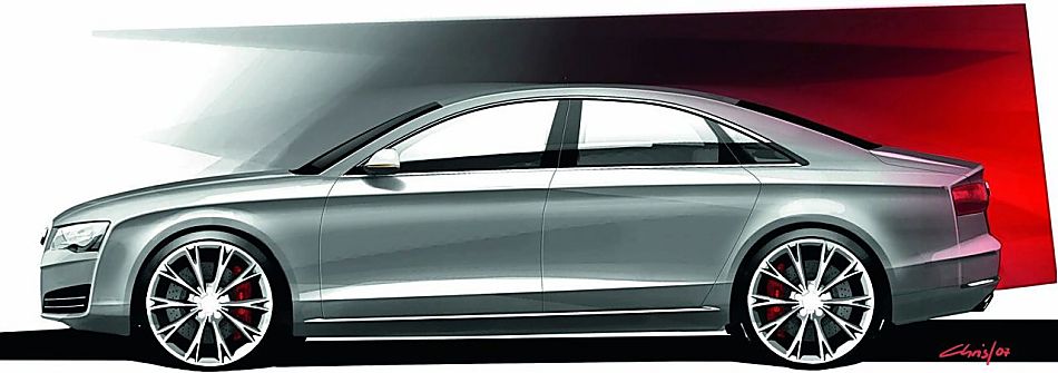 2011款奥迪A8外观图片
