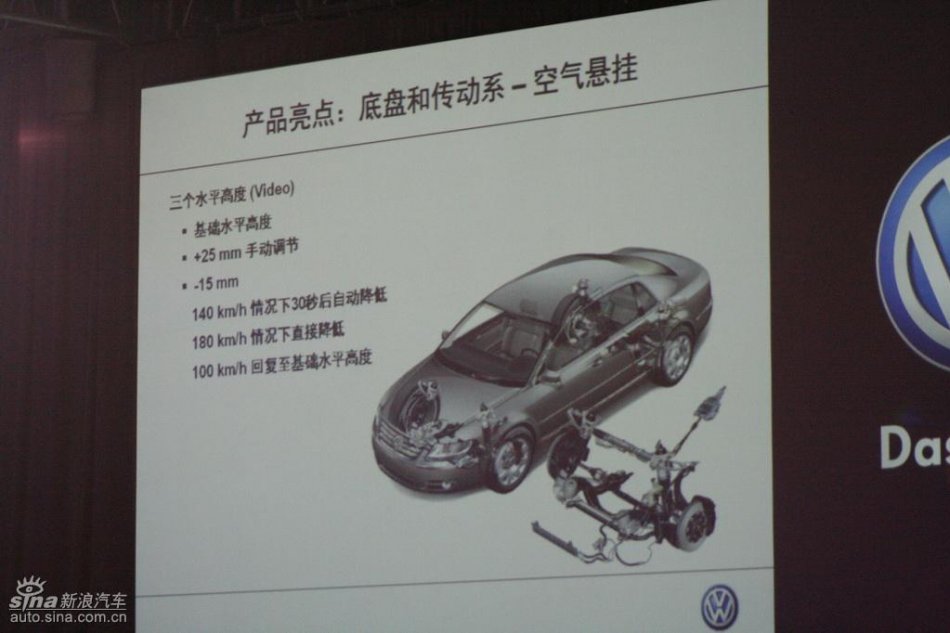 全新3.6L大众辉腾上市现场图