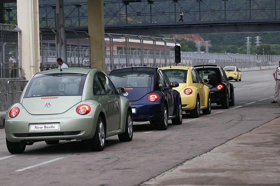 图为新甲壳虫合影