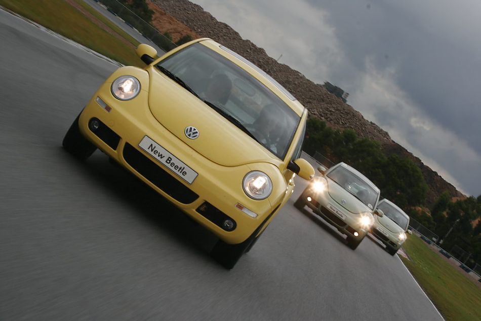 图为新甲壳虫赛道竞逐