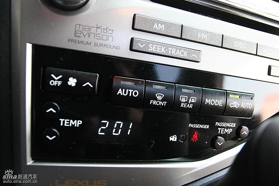 雷克萨斯RX450h、RX350内饰及细节