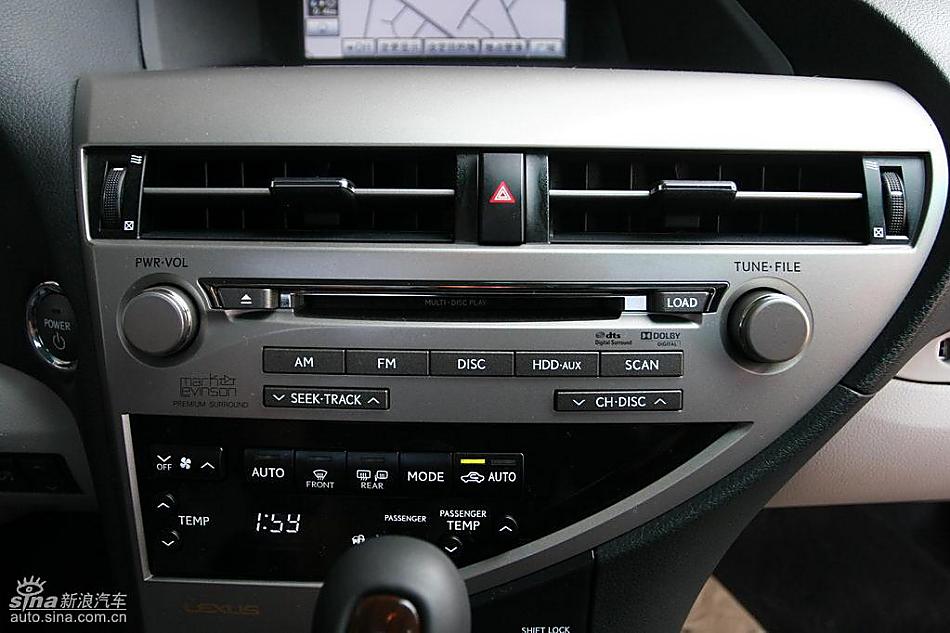 雷克萨斯RX450h、RX350内饰及细节