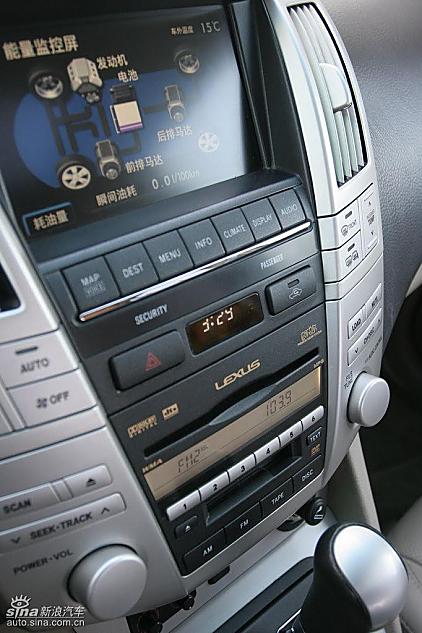 雷克萨斯RX400h内饰及细节