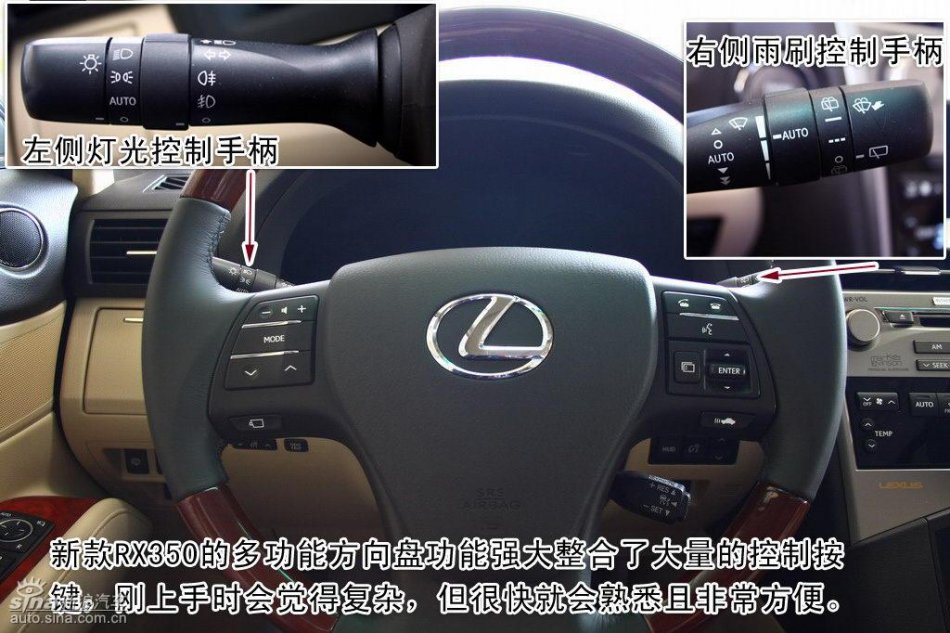 全新雷克萨斯RX350详细图解及新老对比