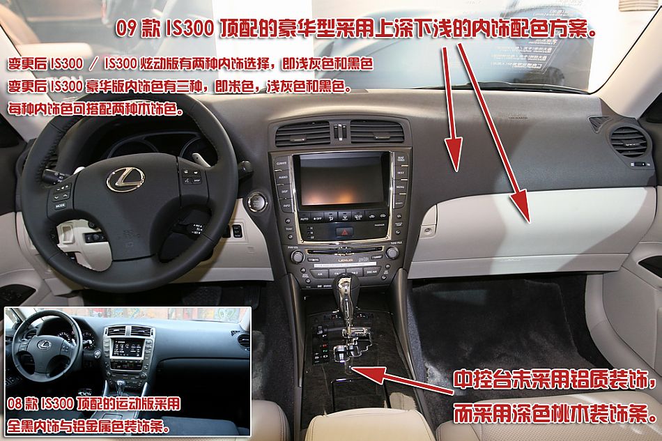 新旧IS300全面对比。