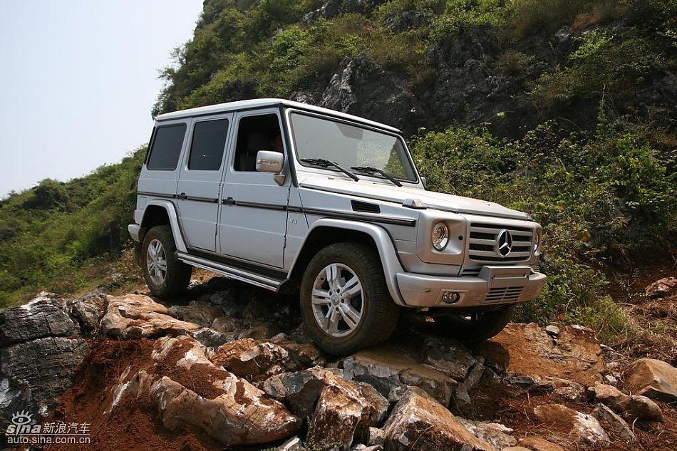 奔驰G500越开越野