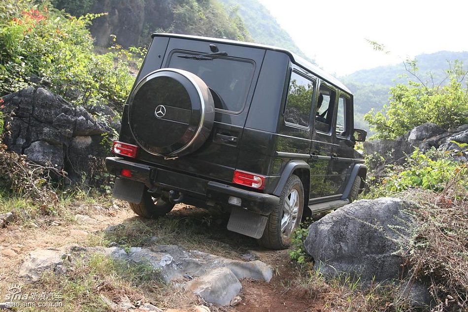 奔驰G500越开越野