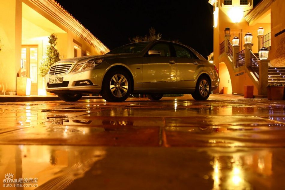 奔驰新E级试驾实拍图外观