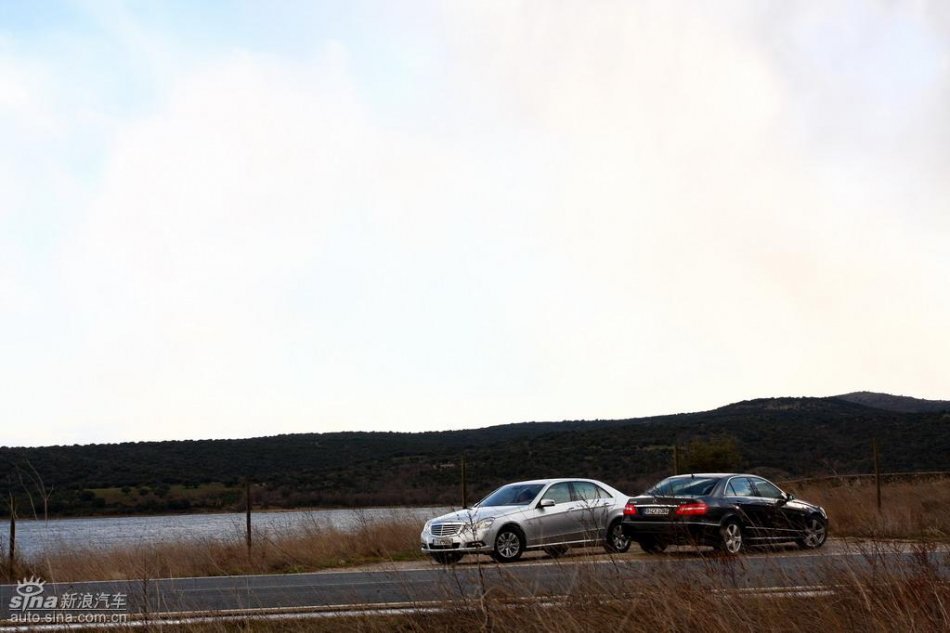 奔驰新E级试驾实拍图外观