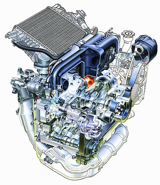 2.5升涡轮增压水平对置发动机