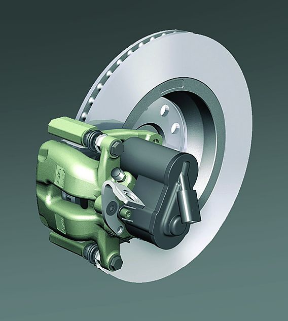 2009新迈腾带自动除水功能刹车盘