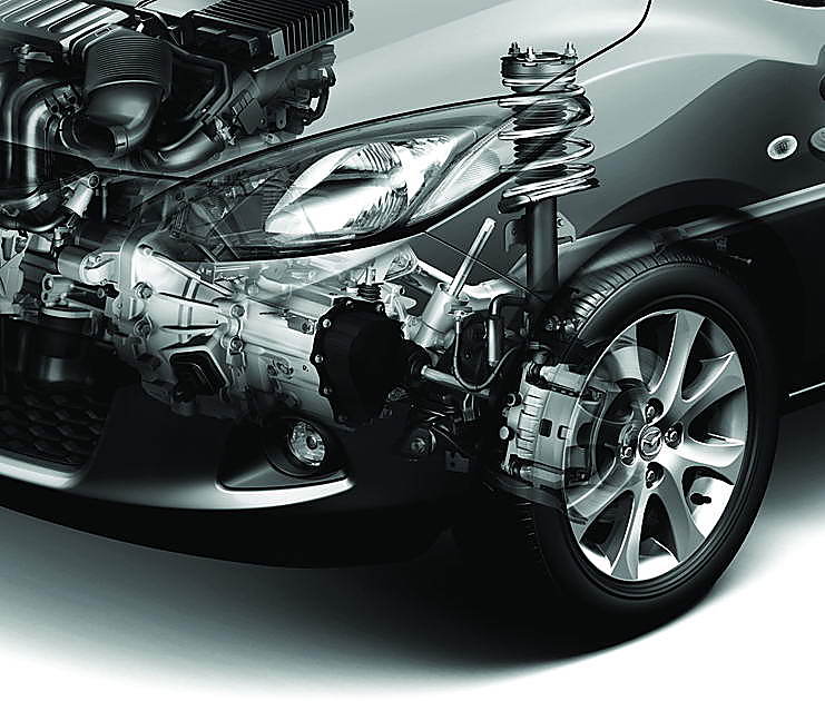 马自达2前悬架透视