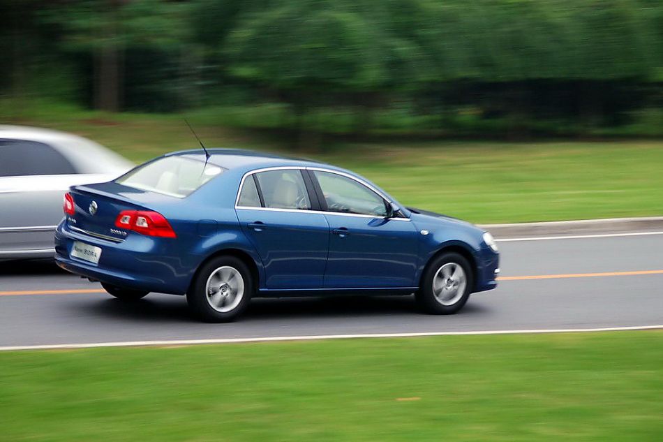 新宝来试车实拍图外观