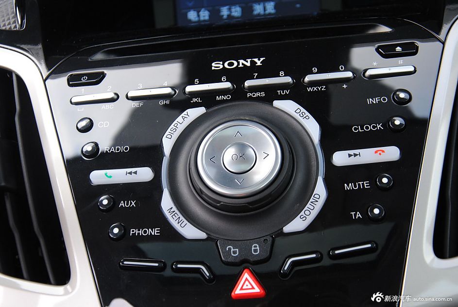 2012款福克斯三厢内饰功能