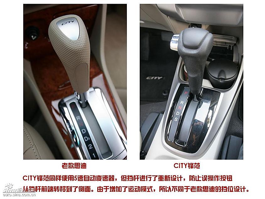 CITY锋范与老款思迪不同