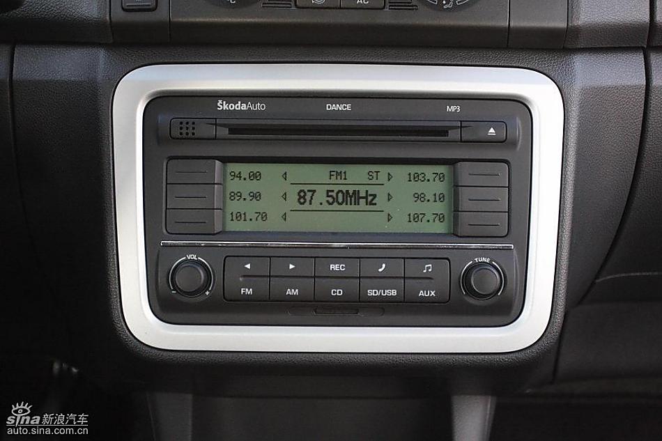 上海大众斯柯达Fabia晶锐内饰实拍