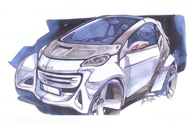 新Smart Fortwo草图