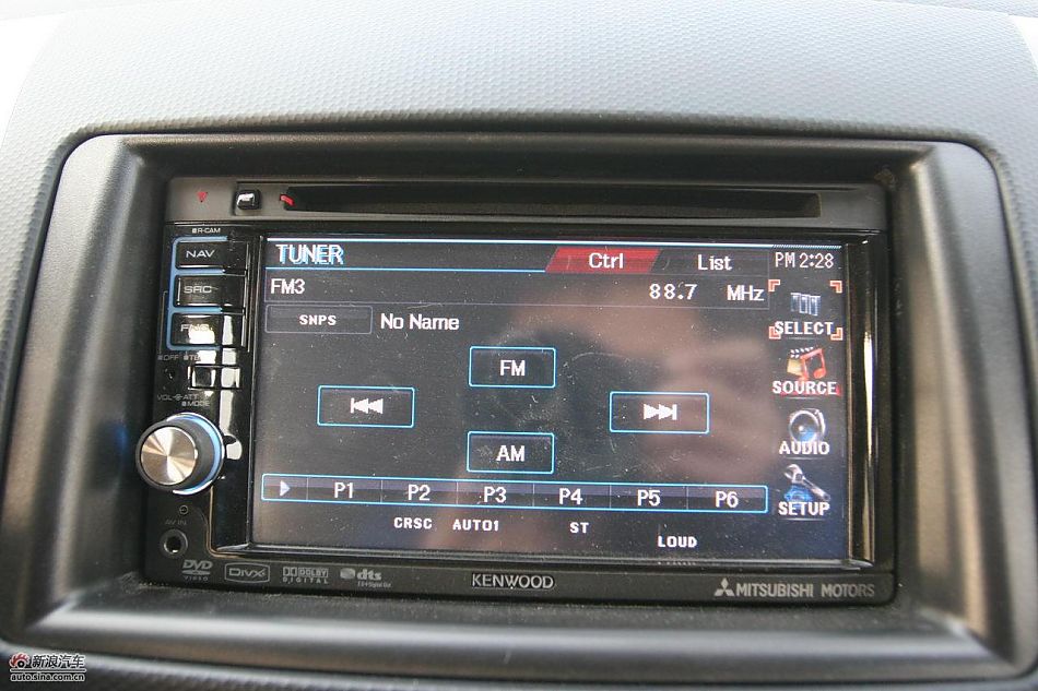 三菱欧蓝德EX劲界2.0运动版内饰及细节