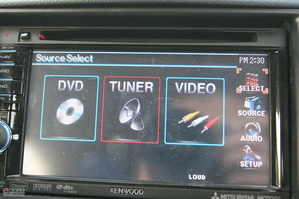 三菱欧蓝德EX劲界2.0运动版内饰及细节