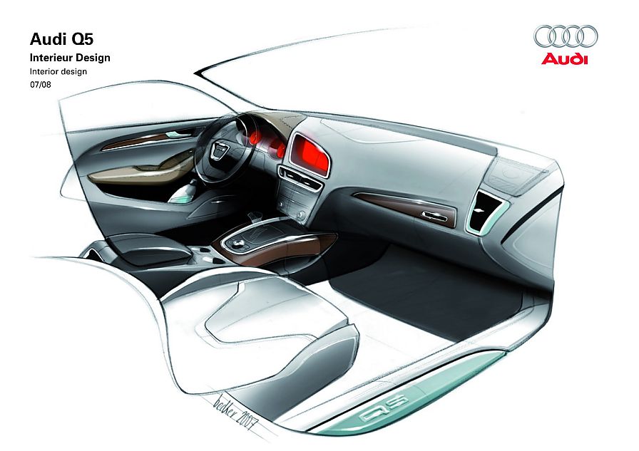 奥迪Q5设计草图