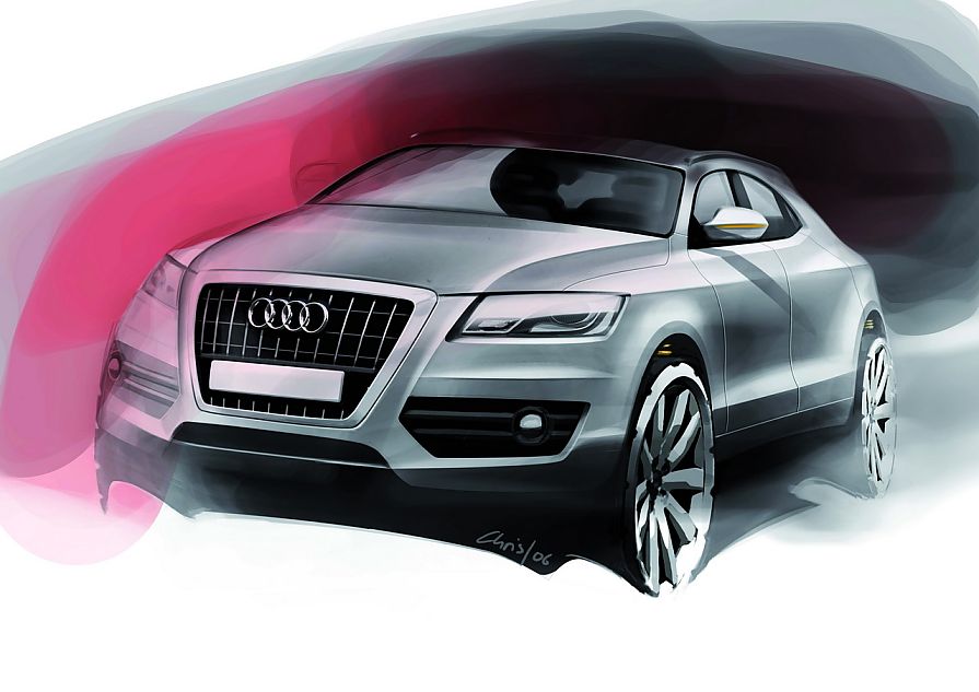 奥迪Q5设计草图