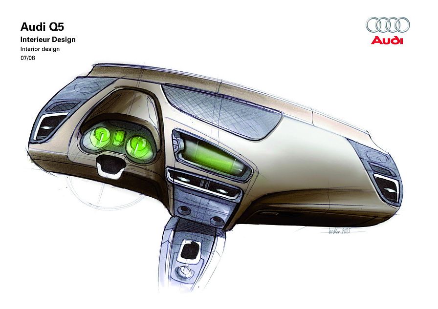 奥迪Q5设计草图