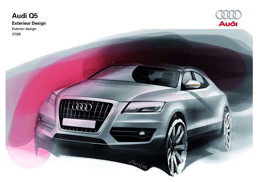 奥迪Q5设计草图