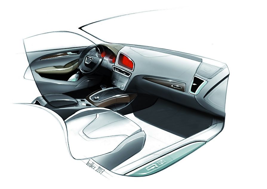 奥迪Q5设计草图